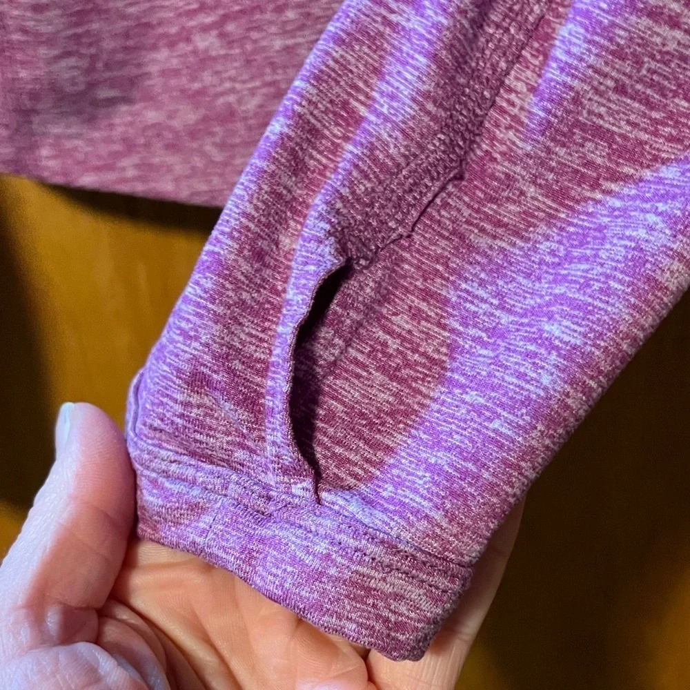 Nike Women's Heathered Purple Long Sleeve Top